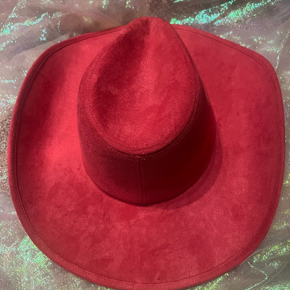 Fuchsia Rhinestone Cowboy Hat - Picture 2 of 3